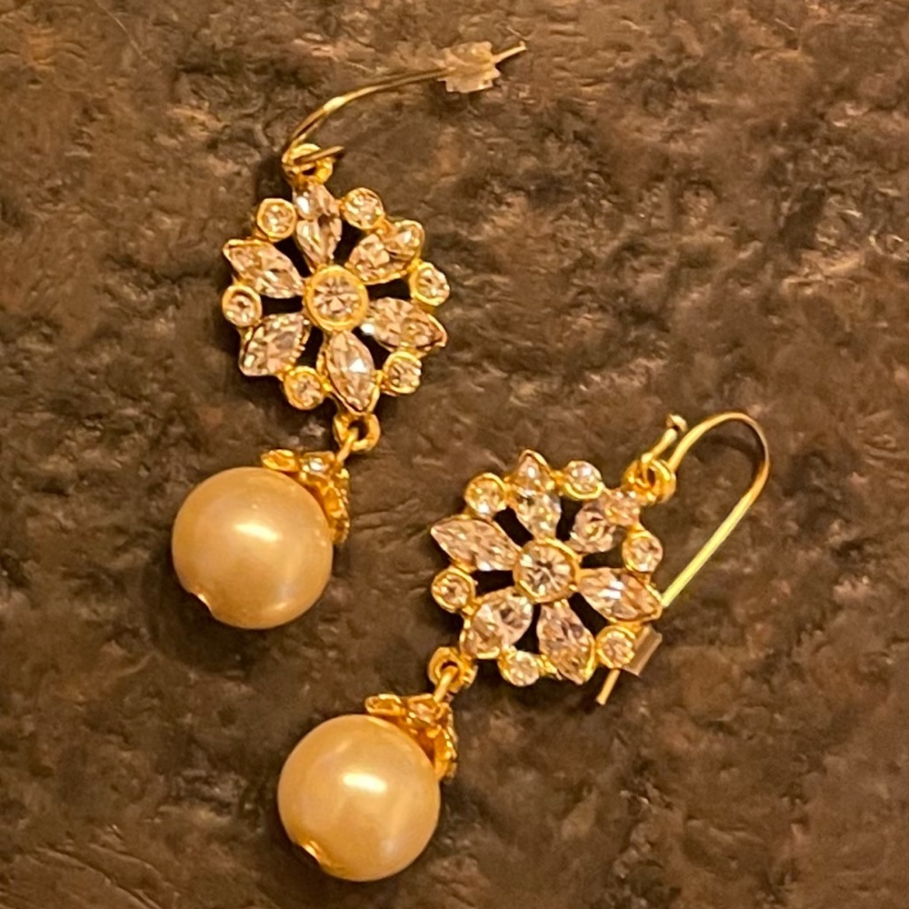 BHLDN wedding earrings